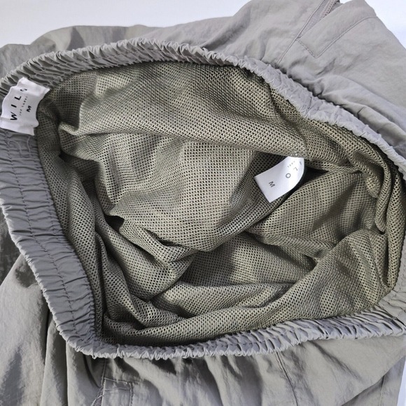 Wilo The Label Pants Womens Medium Gray Windbreaker Parachute Jogger Gorpcore - Picture 6 of 11